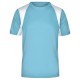 T-Shirt JAMES & NICHOLSON JN306 Uomo MEN RUNNING-T 100%P J&N Raglan