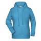 Felpa JAMES & NICHOLSON JN8023 Donna Ladies' Hoody 85%OCS 15%P Manica lunga,Raglan