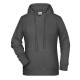 Felpa JAMES & NICHOLSON JN8023 Donna Ladies' Hoody 85%OCS 15%P Manica lunga,Raglan