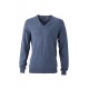 Maglieria JAMES & NICHOLSON JN664 Uomo Men's Pullover V 70%C 25%S 5%C Manica lunga