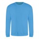 AWDIS JH030 JUST HOOD FELPA GIROCOLLO .80%Cotone .20%Poliestere MANICHE LUNGHE UOMO