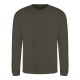 AWDIS JH030 JUST HOOD FELPA GIROCOLLO .80%Cotone .20%Poliestere MANICHE LUNGHE UOMO