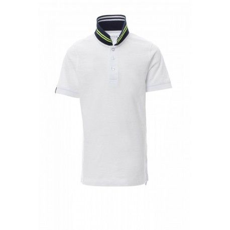 Polo NAUTIC KIDS PAYPER bambino manica corta con dettagli in contrasto jersey slub yarn 160gr