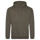 AWDIS FELPA UOMO CON CAPPUCCIO JUST .COLLEGE HOODIE 80%COTONE 20%POLIESTERE PASSANTE PER CUFFIE MANICHE LUNGHE UOMO