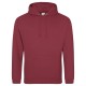 AWDIS FELPA UOMO CON CAPPUCCIO JUST .COLLEGE HOODIE 80%COTONE 20%POLIESTERE PASSANTE PER CUFFIE MANICHE LUNGHE UOMO