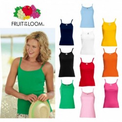 FRUIT FR610240 TOP CANOTTA DONNA CON SPALLINE 100%COTONE 