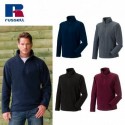 POLO MICROPILE UOMO RUSSELL MEZZA ZIP JE8740M 100%POL. ANTIP