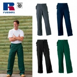 PANTALONI DA LAVORO RUSSELL UOMO MULTITASCHE JE015M COTONE