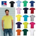 T-SHIRT UOMO ADERENTE MANICA CORTA GIROCOLLO COTONE JE155M RUSSELL