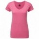 T-SHIRT RUSSELL LADY MANICA CORTA HD T DONNA MISTO COTONE JE166F SCOLLO A V