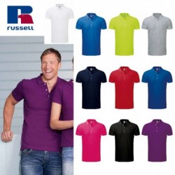 POLO RUSSELL UOMO JE566M MANICA CORTA STRETCH MEN