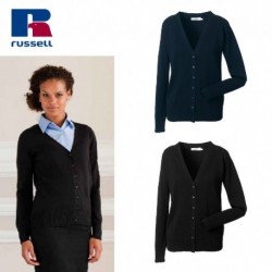 CARDIGAN RUSSELL DONNA SCOLLO A V 50%C 50% JE715F