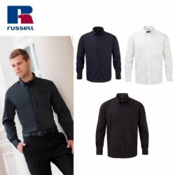 CAMICIA RUSSELL CLASSICA UOMO MANICA LUNGA COTONE TWILL JE916M TAGLIE FORTI