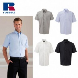 CAMIICIA RUSSELL UOMO MANICA CORTA OXFORD JE933M ANCHE TAGLIE FORTI